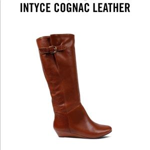 Steve Madden Intyce Cognac Leather Boots